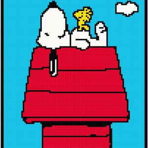 Snoopy Inspired Youth Size Blanket Pattern