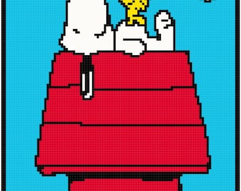 Snoopy Inspired Youth Size Blanket Pattern