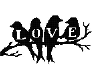 Love Birds Blanket Pattern