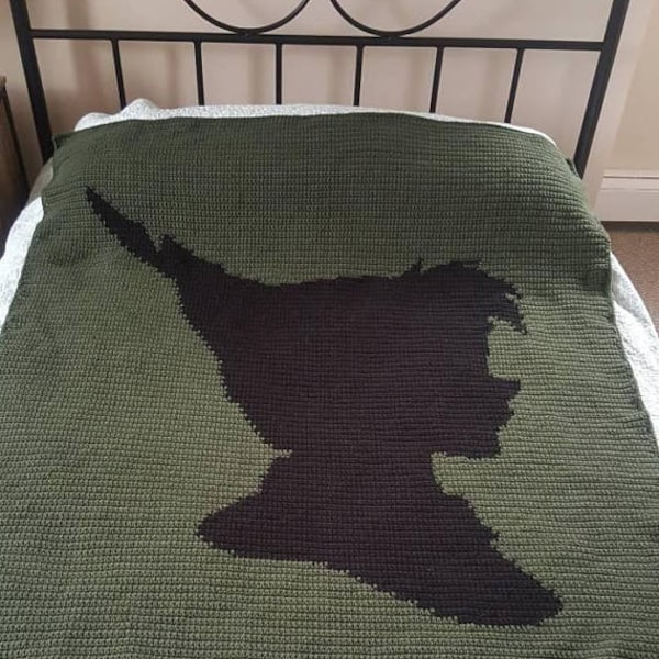 Peter Pan inspired graph blanket pattern