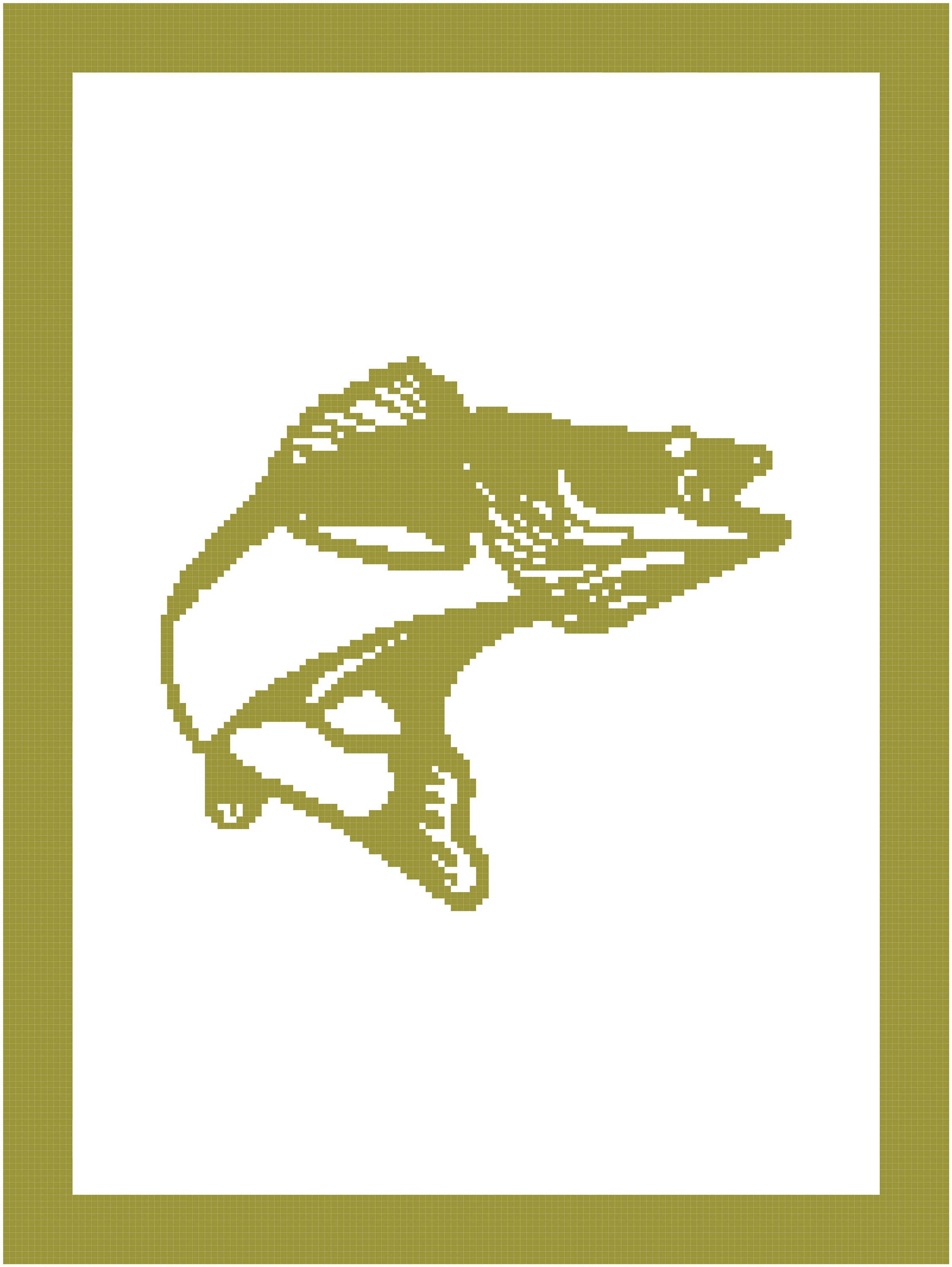 Fish II Graph Blanket Pattern, image size:2254x3000