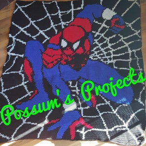 Spiderman Inspired Blanket Pattern