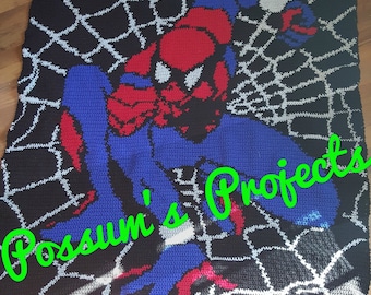 Spiderman Inspired Blanket Pattern