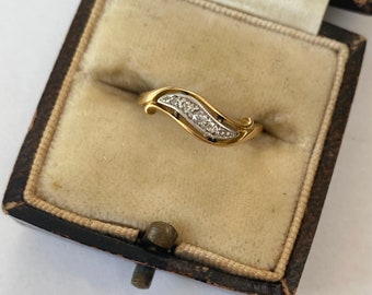 Vintage mid 20th century rose cut diamond pinky ring.