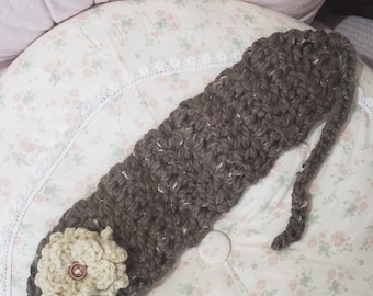 LIMITED Morikei Morigirl Floral Headband Crochet Handmade Multicolor Flowers barley thick