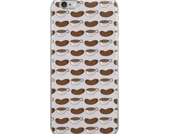 Coffee Cup and Coffee Bean, Java, Java Cup Collage iPhone Case