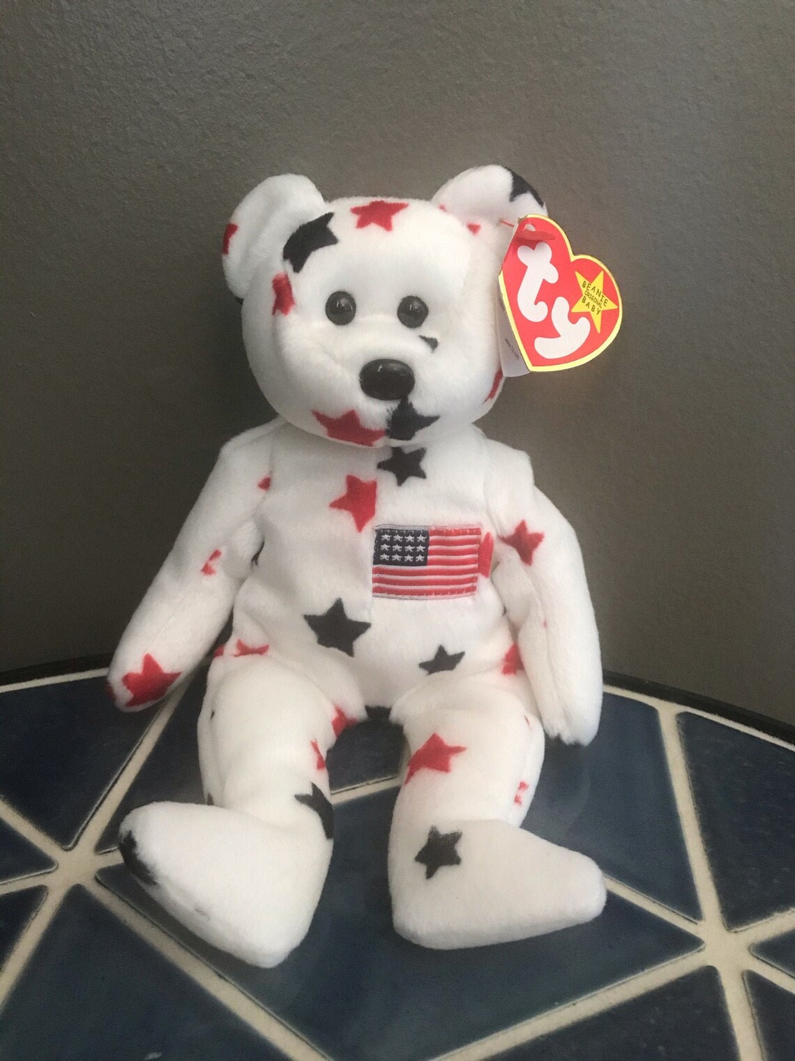 Ty Original Beanie Baby, Glory the Bear, Vintage and Mint Condition