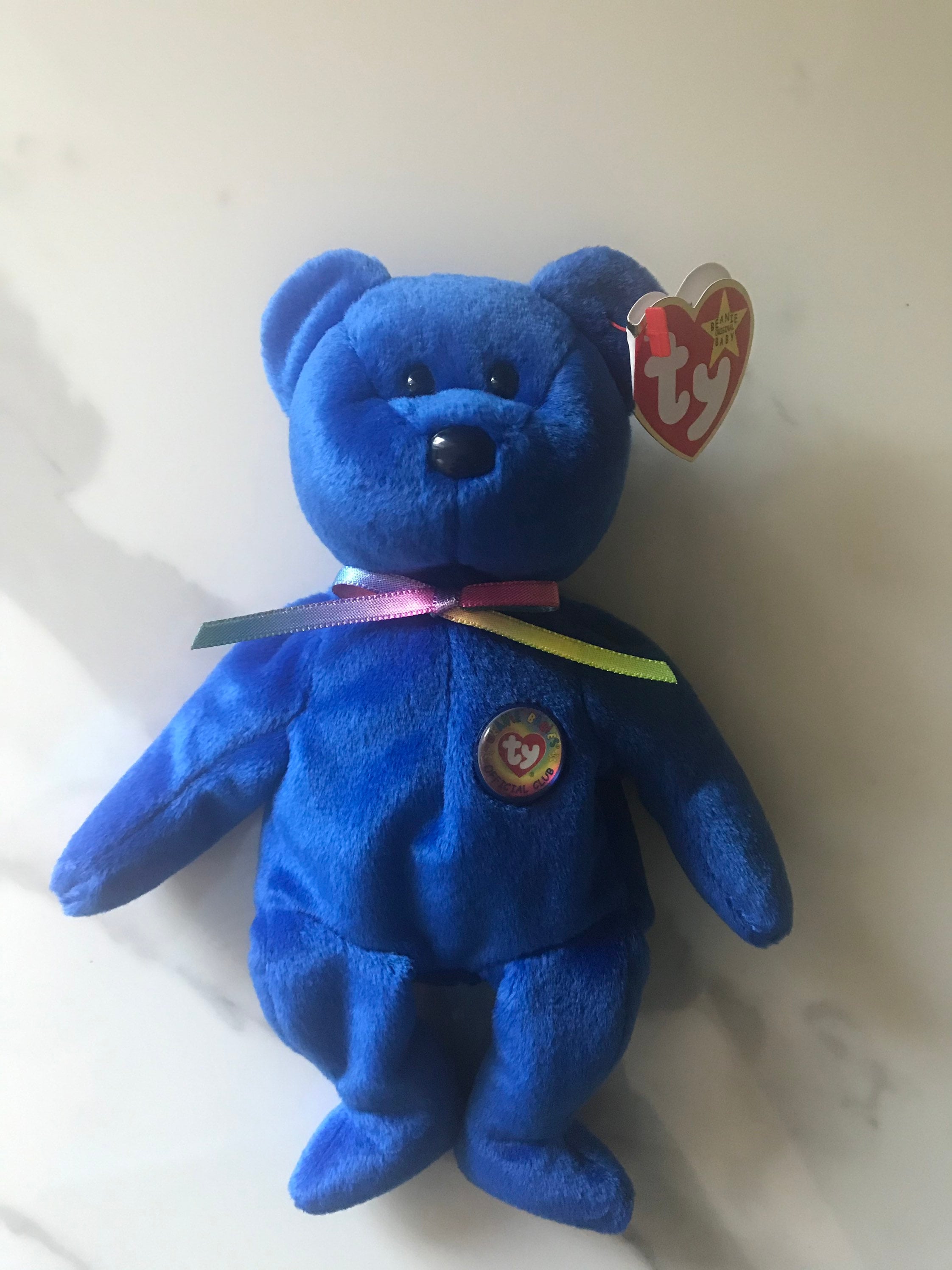 Ty Original Beanie Baby Official Club Bear SET of large 13 Etsy