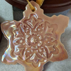 Snowflake Ornaments for Christmas or Holiday Decorating and Gift Giving