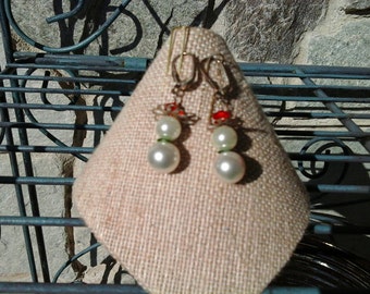 Swarovski Snowman Earrings