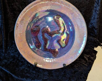 Contemporary pink and blue bowl