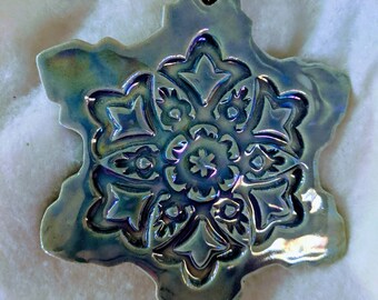 Snowflake Ornaments for Christmas or Holiday Decorating and Gift Giving