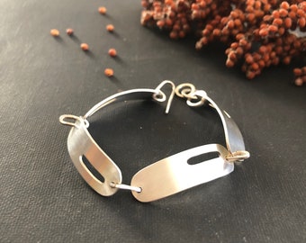 Sterling Silver bracelet, modern jewelry