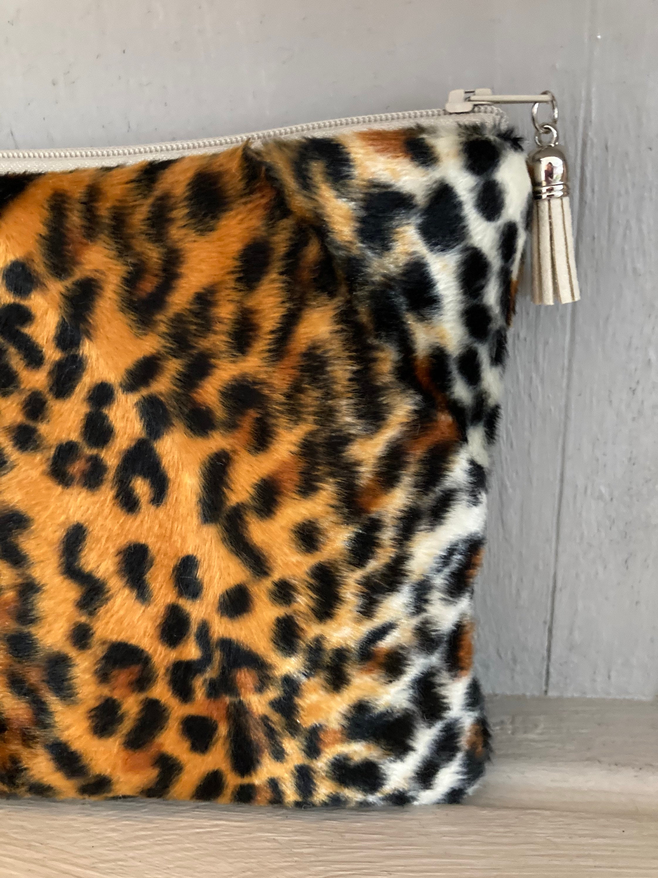 Cheetah makeup online bag