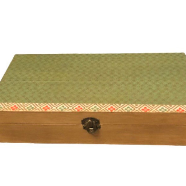 Wooden Tea Box Etsy
