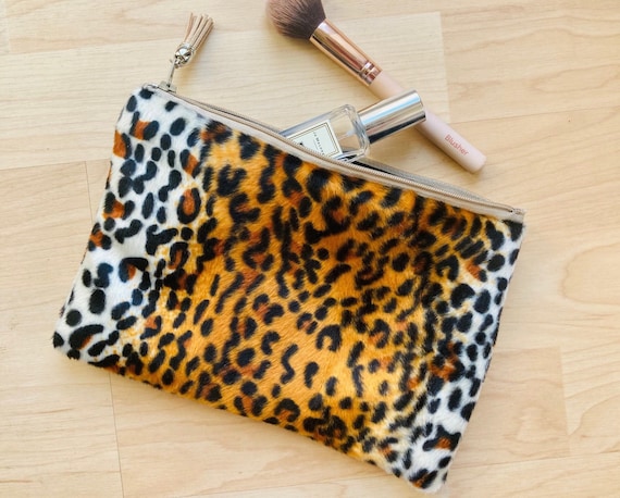 UO Faux Fur Leopard Print Shoulder Bag