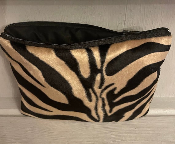 Animal print cosmetic bag deals