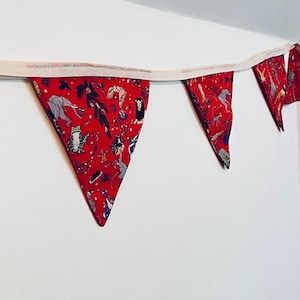 Liberty Red Christmas Animals-feestgors slingervlaggen