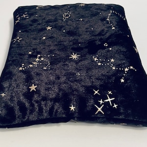 Black Velvet Star Constellations MakeUp Bag With Waterproof Lining Pouch Purse Clutch Astrology gift Star sign pouch Bild 6