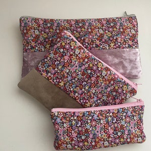 Liberty Fabric Floral “Dazzle” Und Samt Tasche Beutel