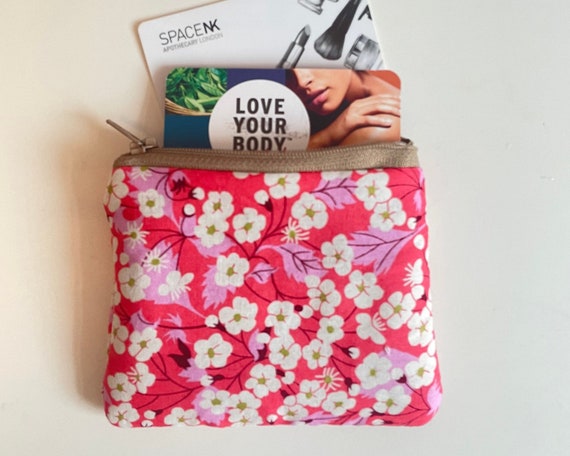 Liberty Mitsi Japanese Floral Zip Coin Purse Pouch Etsy Canada