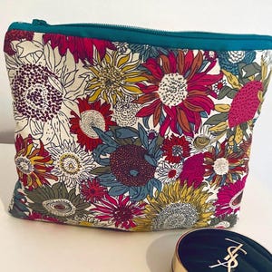 Sonnenblumen Liberty Pouch Schminktasche Klein Susanna