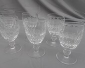 6 Waterford Colleen claret wine glasses