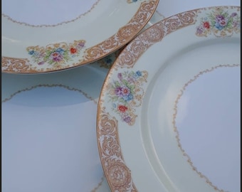 4 Noritake Morimura back stamp dinner plates