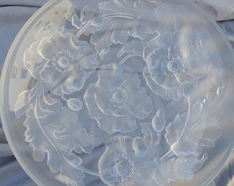 Verlys of America Poppies centerpiece bowl