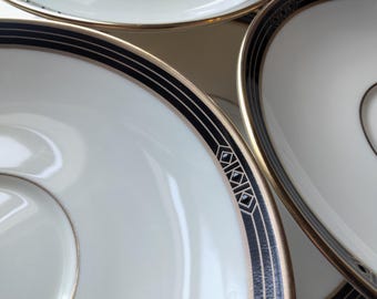 6 Lenox Langdon Gate saucers