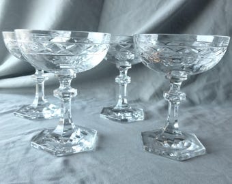 4 Villeroy & Boch champagne coupes