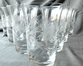 6 Blefeld flared highball glasses