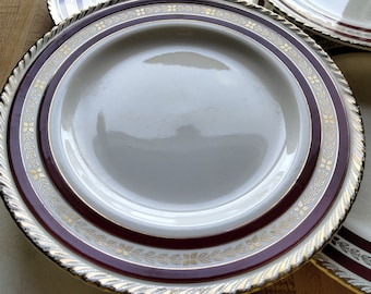 6 Crown Ducal Marquis dinner plates