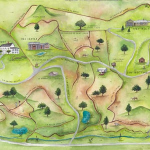 Property Map Artwork- Map for Venue, Ranch, Resort, Vineyard - Etsy