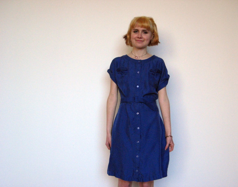 Blue Madras Dress