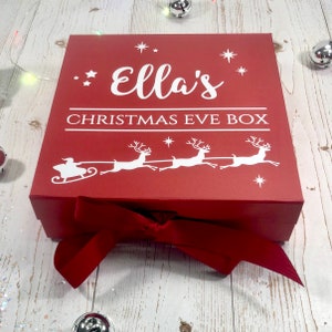 Christmas Eve Box, Personalised Christmas Eve Box, Children's Christmas Eve Box, Two Sizes Medium & Large