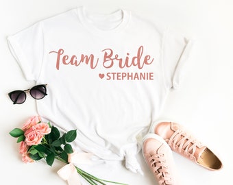 Team Bride Shirt, Personalised Team Bride, Bridesmaid Gift, Hen Party Shirt, Bridesmaid Shirt, Bachelorette Shirt, Bridesmaid Proposal