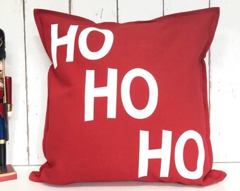 Ho ho ho pillows | Etsy Ho Ho Ho Christmas Pillow Farmhouse
