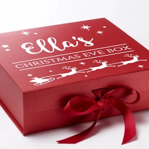 Christmas Eve Box, Personalised Christmas Eve Box, Children's Christmas Eve Box, Two Sizes Medium & Large image 2