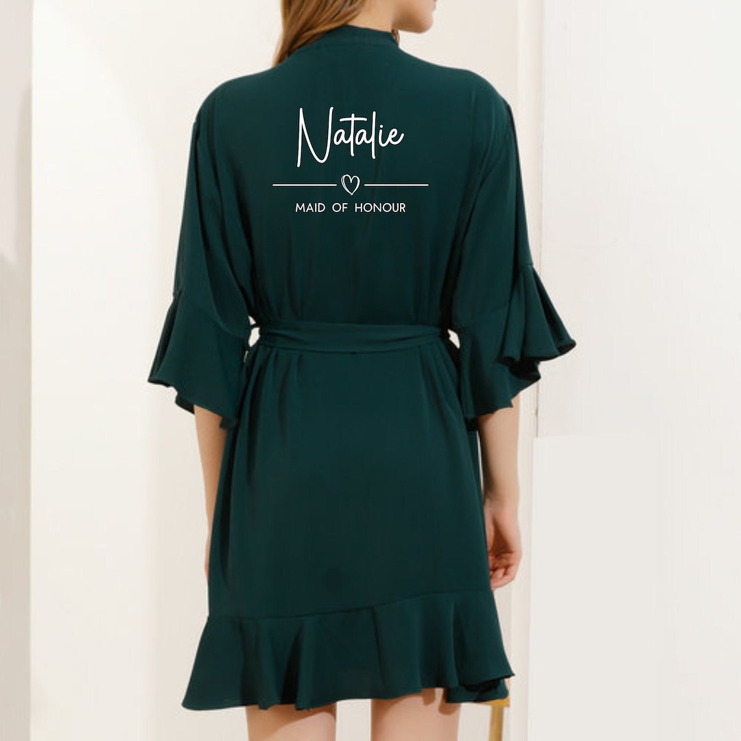Ruffle Bridesmaid Robes, Ruffle Robe, Bridal Robe, Bridesmaid Gift ...