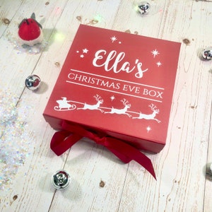 Christmas Eve Box, Personalised Christmas Eve Box, Children's Christmas Eve Box, Two Sizes Medium & Large image 9