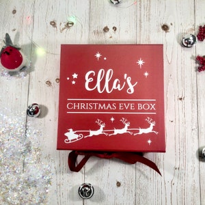 Christmas Eve Box, Personalised Christmas Eve Box, Children's Christmas Eve Box, Two Sizes Medium & Large image 8