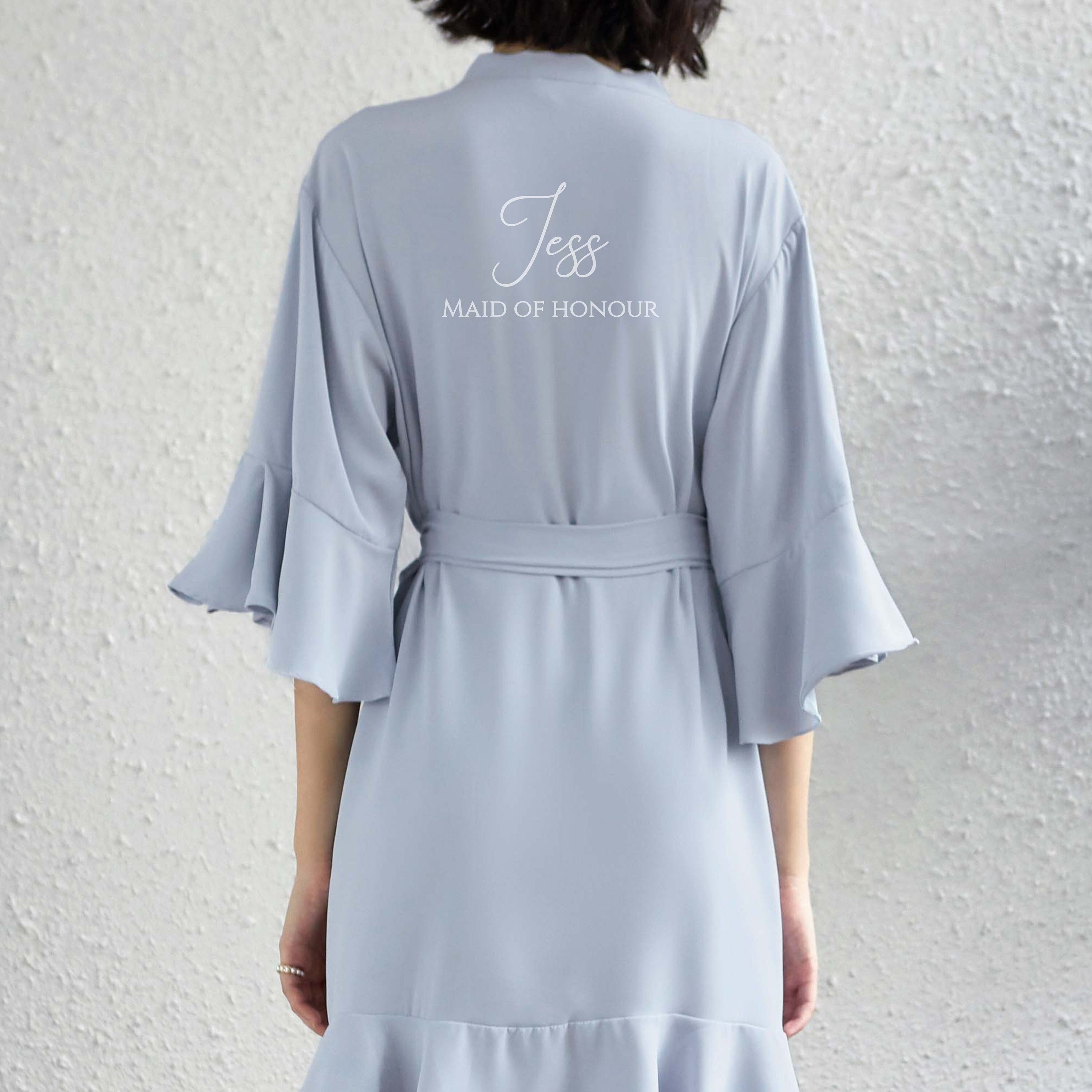 Ruffle Bridesmaid Robes Ruffle Robe Bridal Robe Bridesmaid Etsy