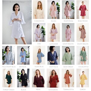 Personalised Large Name Bridal Robe Set Ciffon Satin Ruffled Wedding ...
