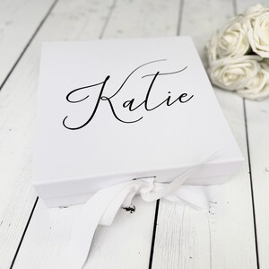 Personalised Bridesmaid Proposal Box with Ribbon, Luxury Gift Box