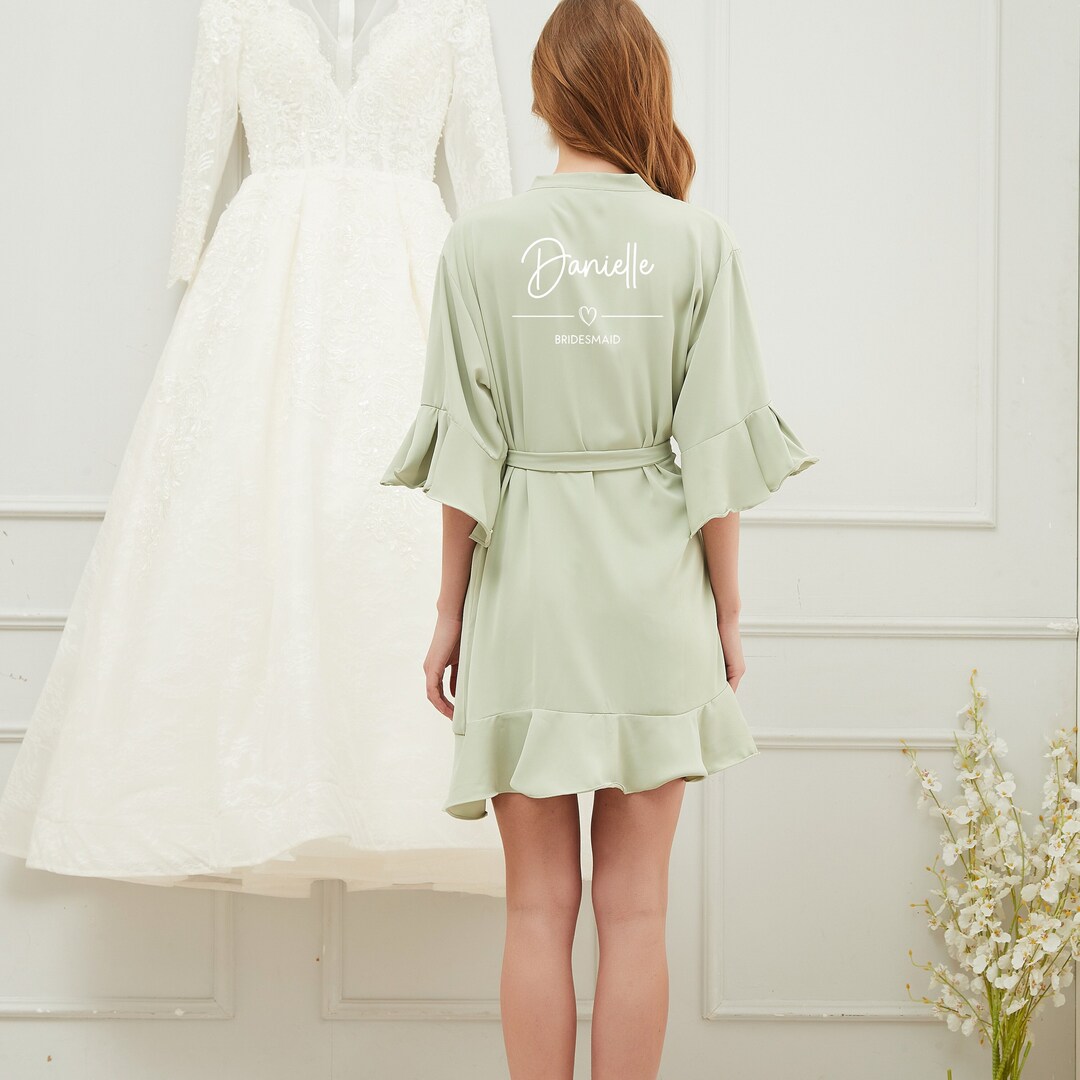 Ruffle Bridesmaid Robes, Ruffle Robe, Bridal Robe, Bridesmaid Gift ...