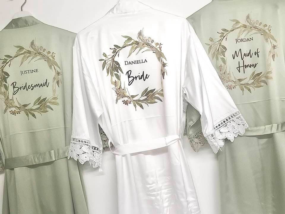 Bridal Robes Bridesmaid Robes Bridesmaid Gift Wedding Etsy UK