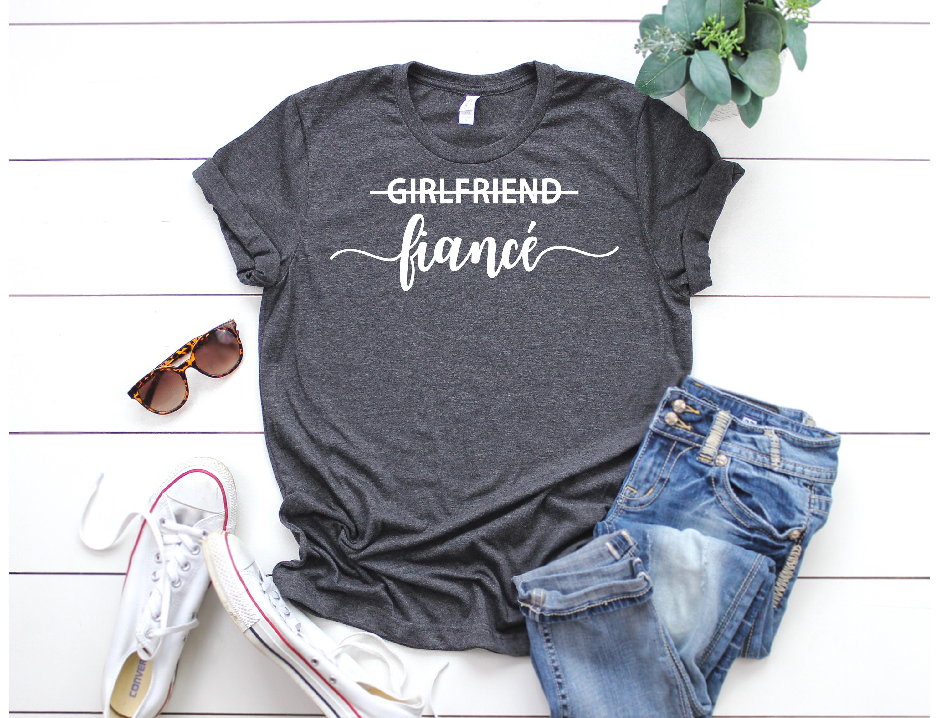 Fiancee Shirt Girlfriend Fiancee T Shirt Engagement Shirt - Etsy UK