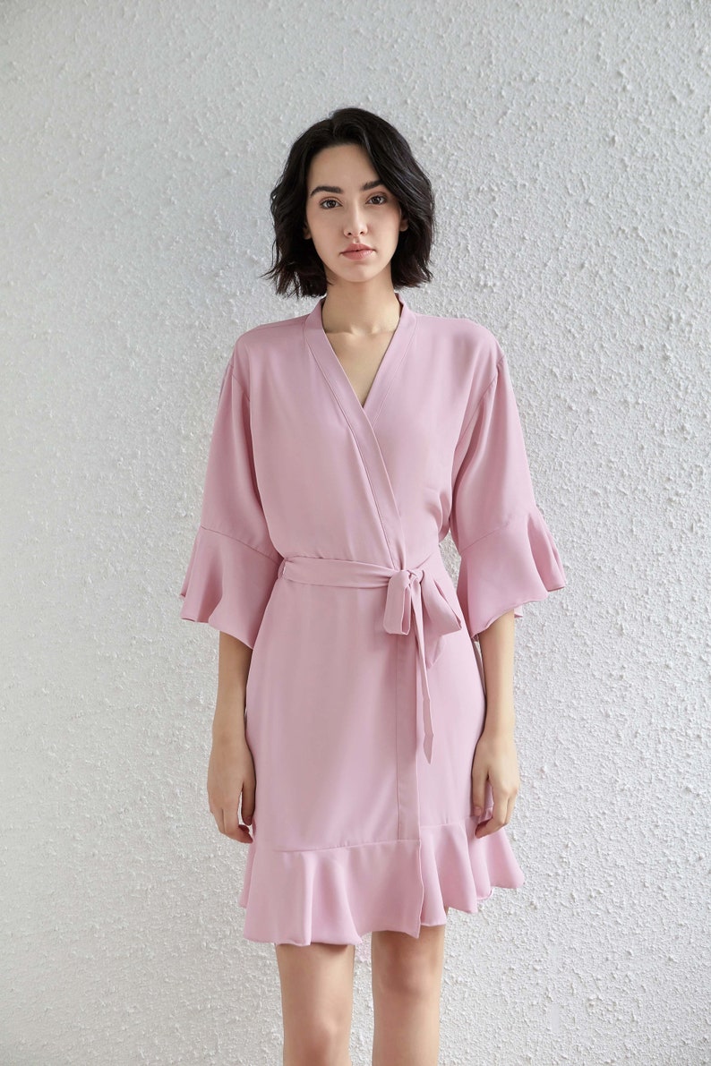 Ruffle Bridesmaid Robes Ruffle Robe Bridal Robe Bridesmaid | Etsy