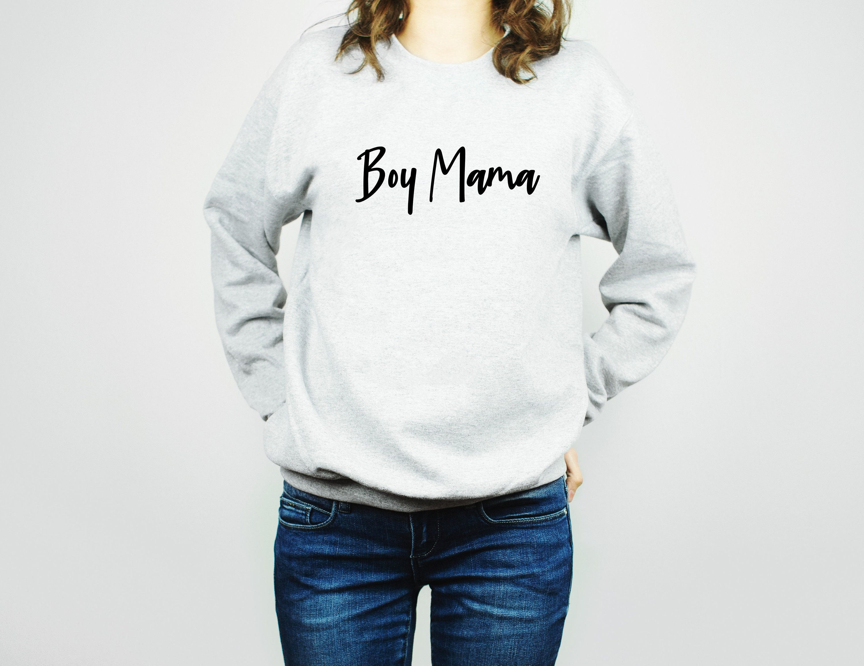 Boy Mama Sweatshirt Mum of Boys Sweater Mum Pullover Etsy
